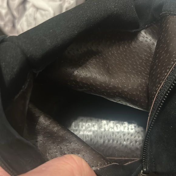 Luca Mode Italy Suede Over the Knee Boots Black, Women’s size 7 - Picture 12 of 14